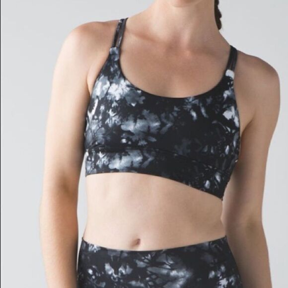 Lululemon Sunshine Salutation Sports Bra Knotted Back - Picture 1 of 7